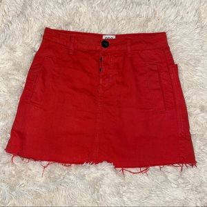 Bright Red Skirt